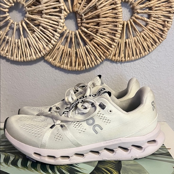 On Running White Sneakers with Black Details - Picture 2 of 12